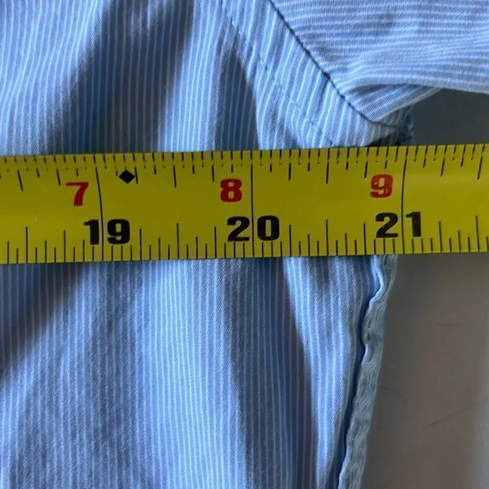 Banana Republic 078 Wash Grant Fit Blue Button Down Shirt Mens M